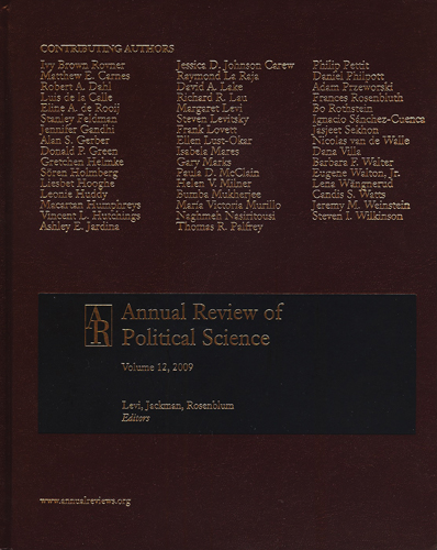 #Biblioinforma | ANNUAL REVIEW OF POLITICAL SCIENCE