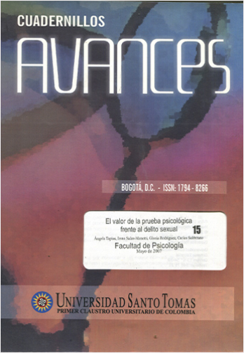 CUADERNILLOS AVANCES 15 FACULTAD DE PSICOLOGIA