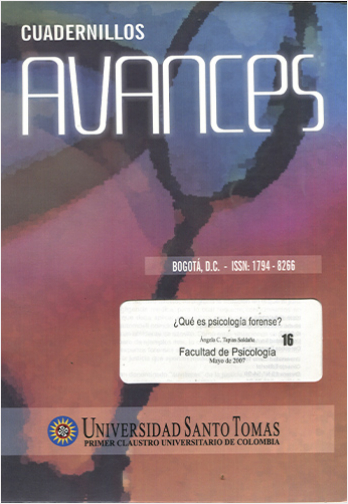 CUADERNILLOS AVANCES 16 FACULTAD DE PSICOLOGIA