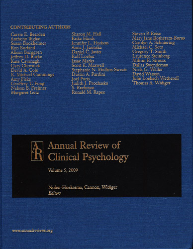 #Biblioinforma | ANNUAL REVIEW OF CLINICAL PSYCHOLOGY