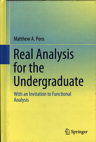 #Biblioinforma | REAL ANALYSIS FOR THE UNDERGRADUATE