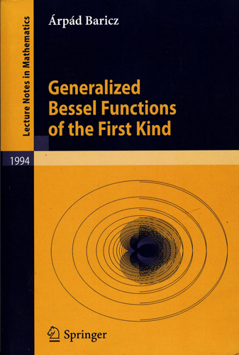 GENERALIZED BESSEL FUNCTIONS OF THE FIRST KIND