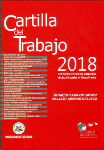 CARTILLA DEL TRABAJO 2018 | Biblioinforma